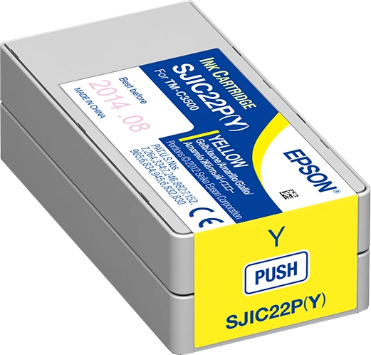 ORIGINAL Epson Cartuccia d'inchiostro giallo C33S020604 SJIC22P-Y 32,5ml - Immagine 1 di 1