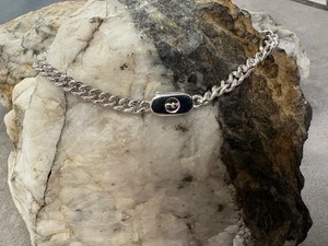 Brazalete Clogau de plata galesa y oro rosa de 9 quilates para hombre con cadena de ley 925 Gales - Imagen 1 de 12