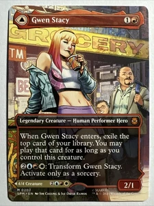 Gwen Stacy Ghost-Spider Borderless Non-foil Spider-man MTG NM - Bild 1 von 2