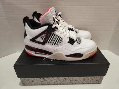 Air Jordan 4 Retro Pale Citron Bright Crimson 308497-116 Talla 10 Ligeramente Usado 2018 Foto 1 de 4