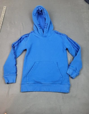 Толстовка с капюшоном Adidas Ivy Park детская XS синяя легкая толстовка кенгуру мешок полоска - Изображение 1 из 4