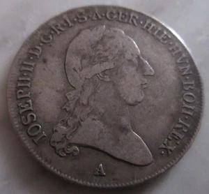 MDS PAÍSES BAJOS AUSTRIACOS 1/2 CORONA 1789 A "JOSÉ II.", PLATA # - Imagen 1 de 2