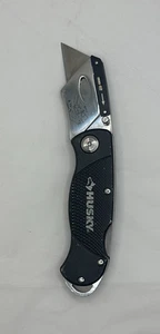 Husky Compact Folding Utility Knife Quick Change Blade - Picture 1 of 10