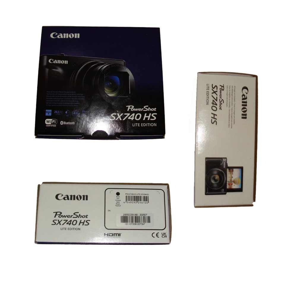 CANON_POWERSHOT_SX740_HS_LITE_EDITION_KOMPAKTKAMERA 4K_40X_NEU - Bild 1 von 2