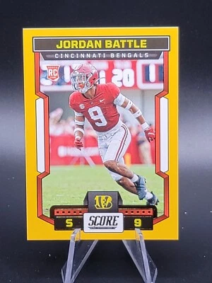 Jordan Battle 2023 Score #386 Green RC -Crimson Tide/Bengals - Image 1 of 2