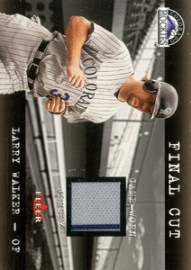 2001 Fleer Genuine Final Cut #26 Larry Walker Jsy