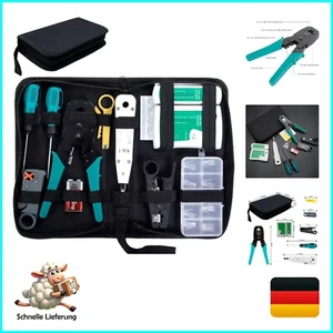 SGILE 12 in 1 Netzwerk Werkzeug Set für RJ45, RJ11, RJ12, Reparaturwerkzeuge,... - Bild 1 von 9