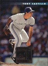 1996 Donruss Toronto Blue Jays Baseball Card #347 Tony Castillo