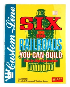 1982 Custom Line Six Atlas HO Railroads You Can Build 2nd Edition Book Trains - Picture 1 of 9