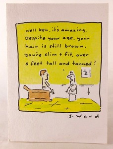 J. Ward Happy Birthday Card and Envelope by OZ. Andrews and McMeel