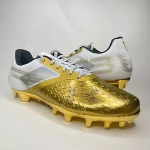 Under Armour Mens Blur Lux LE Black History Month Gold Cleats Sz 16 3023378-901 - Picture 1 of 7