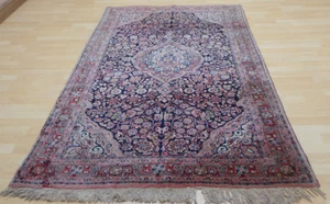 Antique Persain Oriental Carpet Rug Hand Made Wool Vintage 7ft 3" x 4ft 5" c1920 - Picture 1 of 20