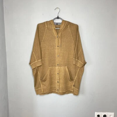 Oska Damen Hanf/Baumwollmischung Avantgarde Knopfleiste Kapuze S/S Pullover G... - Bild 1 von 4