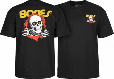 Powell Peralta BONES RIPPER Skateboard T Shirt BLACK - Image 1 of 4
