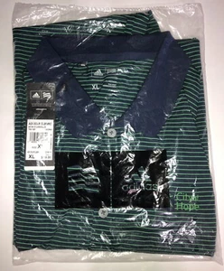 Adidas ADI 2CLR CLBMRC Striped Polo Shirt Size XL Short Sleeve City of Hope - Picture 1 of 7