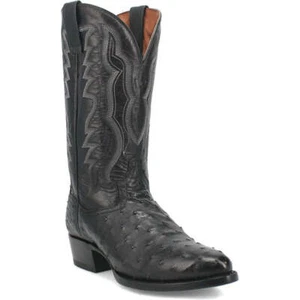 Dan Post Men's Tempe Full Quill Ostrich Leather Boot DP2321 - Picture 1 of 7