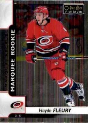 2017-18 O-Pee-Chee Platinum Marquee Rookie Haydn Fleury RC #191 - Image 1 of 2