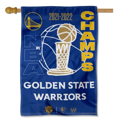 Golden State Warriors 2022 Finals Champions 28 in x 40 in House Banner Flag Cover