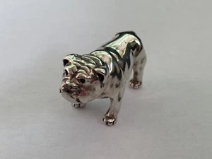 Vintage Sterling Silver Bulldog Figurine / Ornament - Make Great Monopoly Piece - Picture 1 of 7