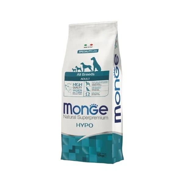 Monge superpremium all breeds adult HYPO salmone e tonno KG 12 - Immagine 1 di 1