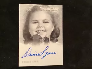 CARTOLINA AUTOGRAFATA TWILIGHT ZONE A-152 DENISE LYNN - Foto 1 di 2