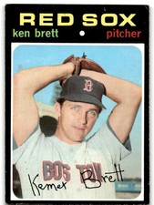 1971 Topps Baseball Ken Brett Boston Red Sox #89
