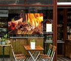 3D Grill Kebab Shop BBQ R3343 Fenster Aufkleber Vinyl Tapete Wandbilder Kay