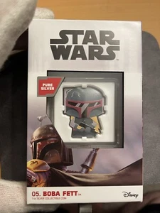2020 Niue Chibi Star Wars Boba Fett 1 oz Silver Colored Coin - Picture 1 of 9