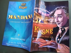 2019 febr. programm CIRCUS KRONE cirque circo programme programma program - Bild 1 von 2