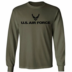 Luftwaffe Langarm T-Shirt in Militärgrün - Erwachsene Small bis 3X-Large - Bild 1 von 1