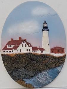 Portland Head ME Lighthouse Wall Plaque, Pre-owned (Free Shipping) - Picture 1 of 5