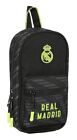 Backpack Pencil Case Real Madrid C.F. Black (12 X 23 X 5 Cm) (33 Pi... NEW