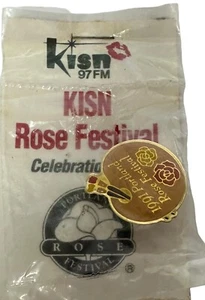 KISN FM Broche Tarjeta de Celebración 1991 Portland Rose Festival De Colección - Imagen 1 de 11