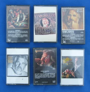 Kenny Rogers-"6 Cassette Tape Lot" First Edition-Country Music Records-Great!* - Picture 1 of 2