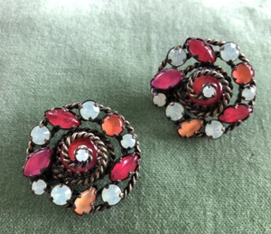 Konplott Clips Ohrringe Twisted Lady, rot  - Bild 1 von 3