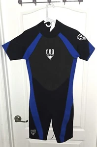 NEW EVO 3mm Shorty Wetsuit Men's Medium Blue & Black Back Closure - Picture 1 of 9