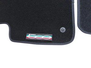 Tailor-made car mats for Fiat 500 and Fiat 500C 2013-2020 with 500 ITALY Logo - Picture 1 of 16