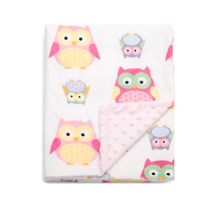 Boritar Newborn Baby Blanket Warm Swaddle Wrap Sleeping Crib Quilt 30"x40" - Image 1 of 3