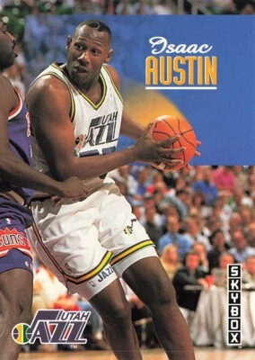 1992 SkyBox #402 Isaac Austin Utah Jazz - Image 1 of 2