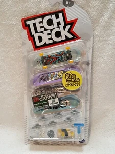 New Sealed TECH DECK 4 Pack darkroom Skateboards Fingerboards dRKRM - Picture 1 of 4