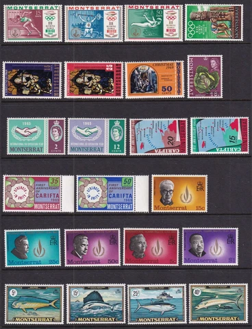 Montserrat Mint Stamps 1950's-1960's MNH Cover