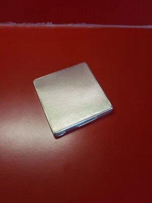 Ancien poudrier, boîte miroir en argent massif Poinçons 800 - Photo 1/4