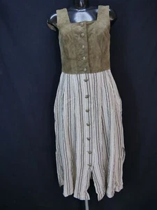 Original Alphorn braun mit Wienernaht fesches Landhaus Kleid Trachten Gr.40 - Bild 1 von 6