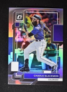 2022 Donruss Optic Base Holo #110 Charlie Blackmon - Colorado Rockies