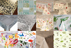 FLORAL & NATURE WIPE CLEAN TABLE CLOTH OIL VINYL TABLE COVER PROTECTOR NATURAL 