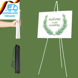 Weißer Staffelei-Ständer Für Hochzeitsschild Und Poster – 160 Cm Hohe Staffeleie - Bild 1 von 12