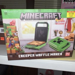 Minecraft Creeper Waffle Maker New In Box Officially Licensed Breakfast Kids ๐ง - Picture 1 of 5