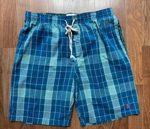 Pantalones cortos Penguin Munsingwear para dormir en todo el salón cintura con cordón para hombre MED a cuadros - Imagen 1 de 9