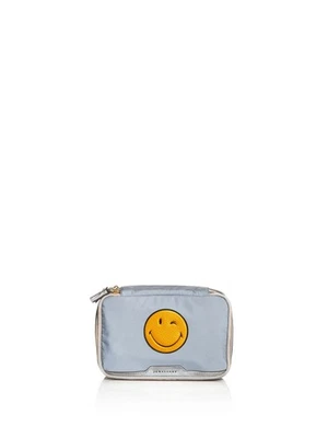 Bolso sin asas ANYA HINDMARCH para mujer estampado plateado de nailon sin tirantes Foto 1 de 4