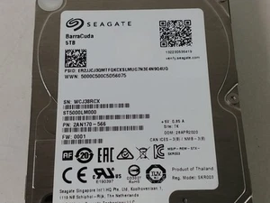 Lecteur interne Seagate BarraCuda ST5000LM000 5 To SATA III 2,5 pouces - Photo 1/6
